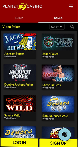 Mobile casino games
