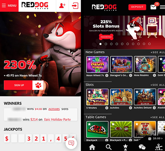 Mobile casino start page