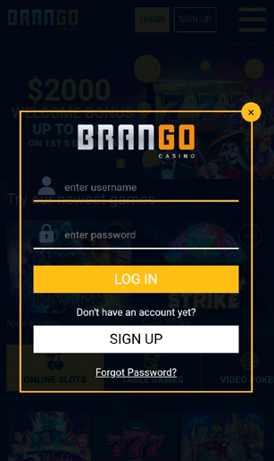 Authorization at the online casino