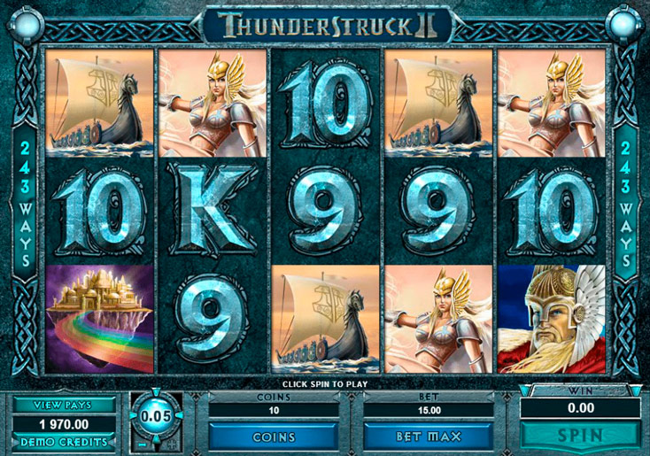 The slot machine about Scandinavian gods